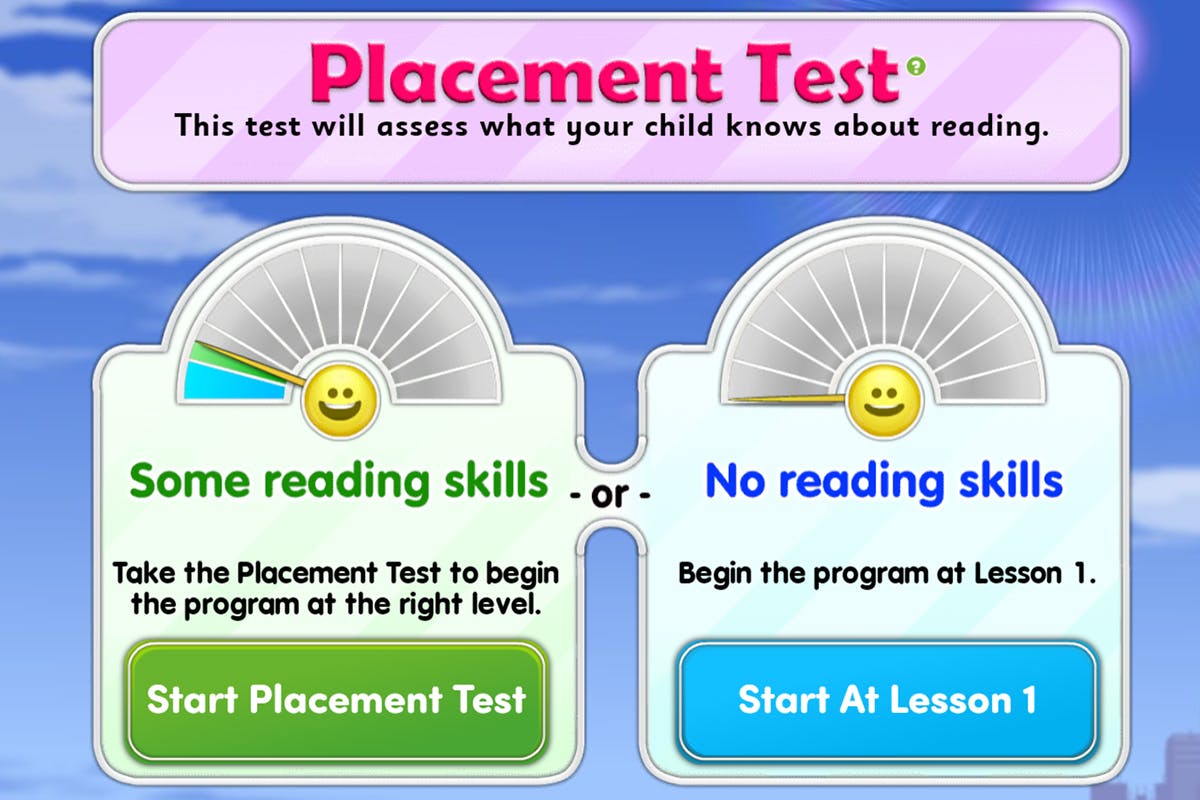 The Reading Eggs Placement Test caters for both beginners with no reading skills and children with some existing reading skills.