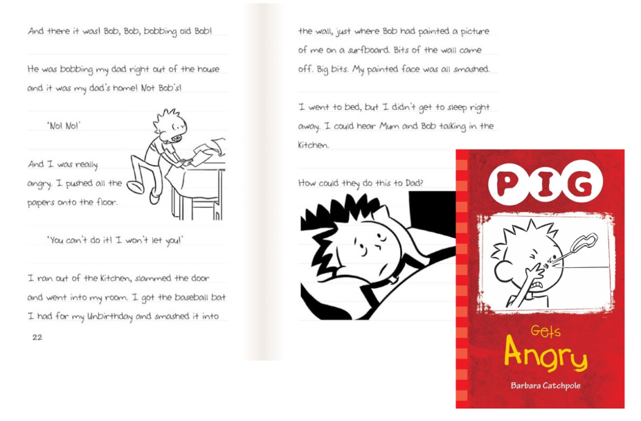 Pig is angry - children book about anger