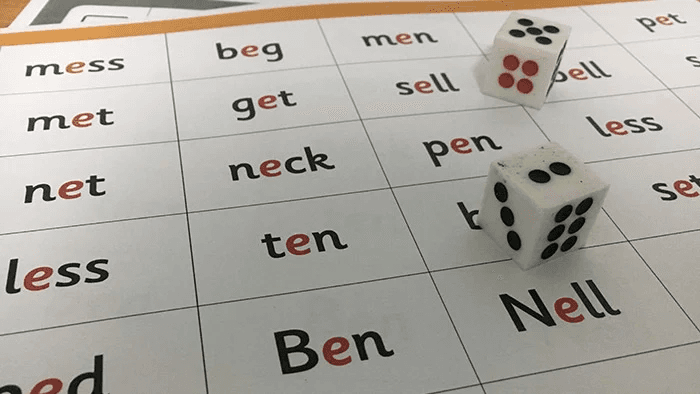 Image of a phonics related board game