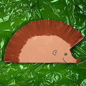 paper hedgehog craft for kids