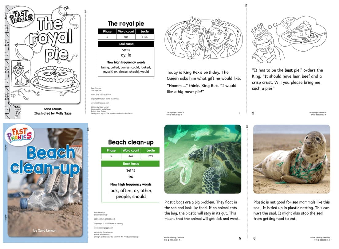 Fast Phonics printable decodable readers