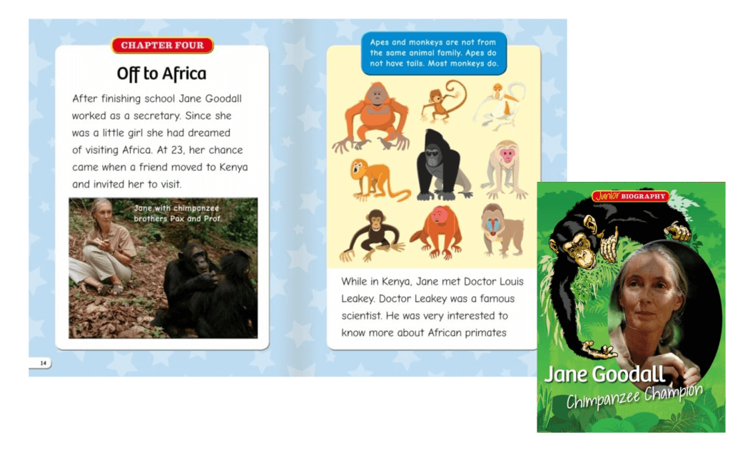 Jane Goodall Chimpanzee Champion - Earth Day books about Conservation