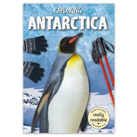 Exploring Antarctica non-fiction book for dyslexic readers