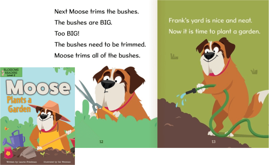 Gardening books for children - Moose Plants a Garden