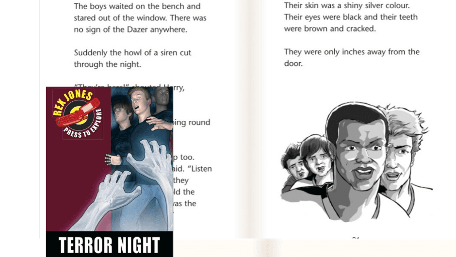 Rex Jones Terror Night Halloween book for kids