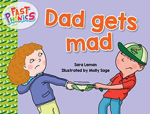 Dad gets mad decodable book