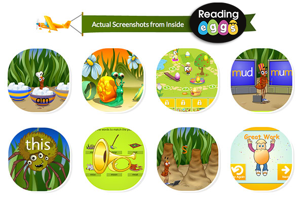 Actual Screenshots From Inside Reading Eggs