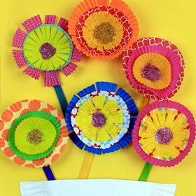 flower bunch kids craft