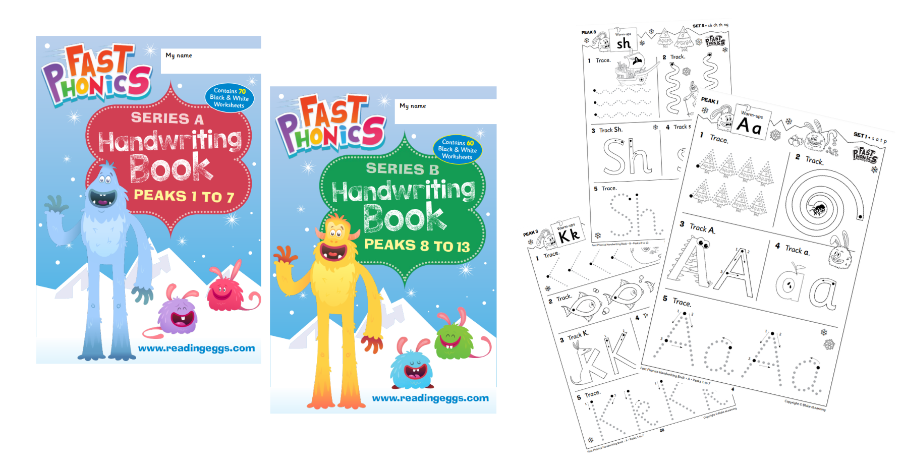 Fast Phonics Handwriting sheets