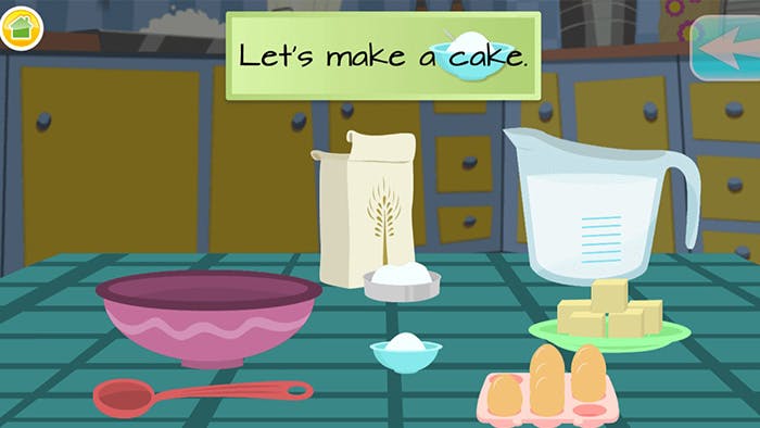 preschool math activity teaches math skills by making a cake