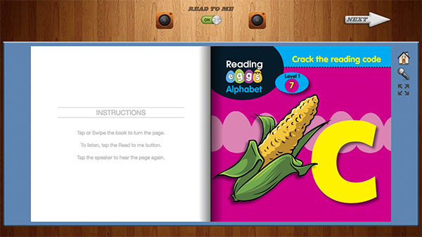 Reading Eggs e-book example